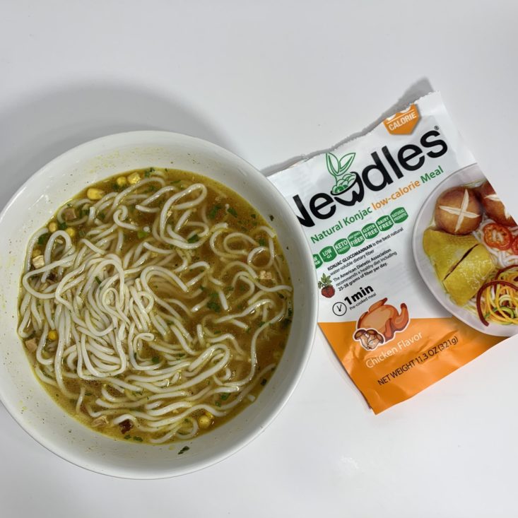 Keto Krate Review October 2019 - Noodles Plated 2 Top