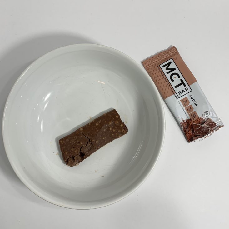 Keto Krate September 2019 - MCT Bar Cocoa Plated Top