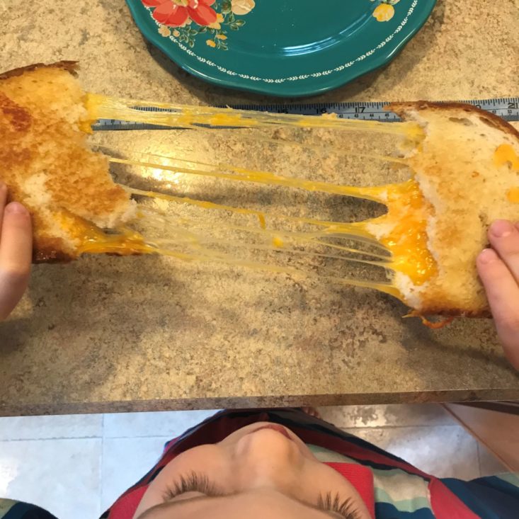 Young Chef's Club November 2019 cheddar stretching