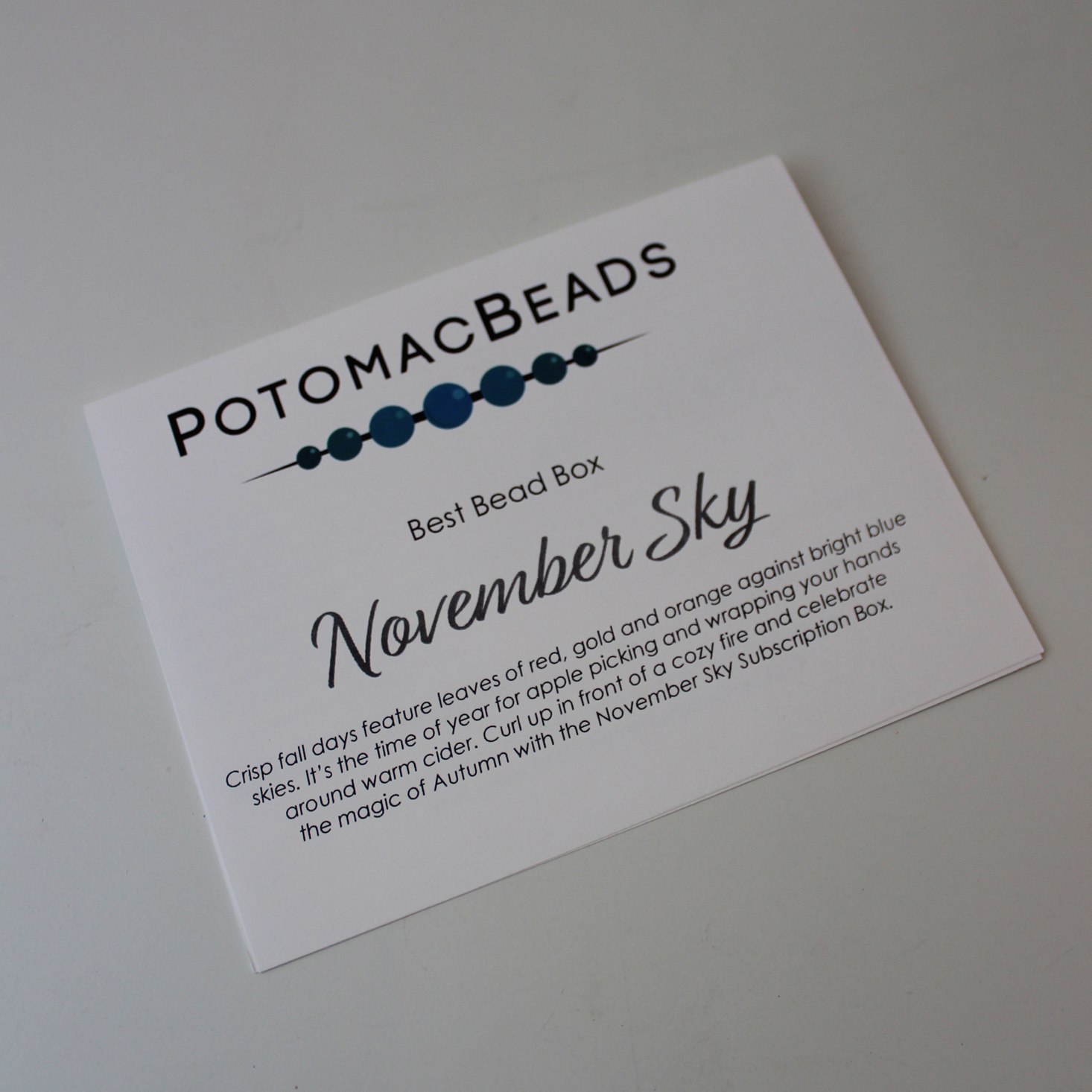 Potomac Beads November 2019 Booklet 1