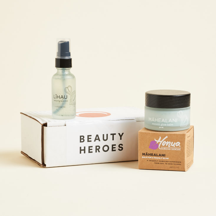 Group of two items with Beauty Heroes box